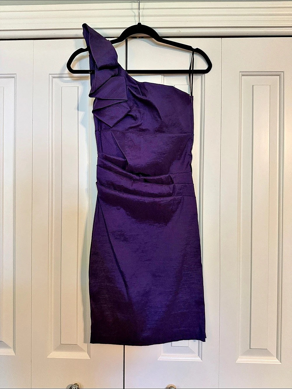 Arden B. One Shoulder Mini Dress in Purple Size Small Like New